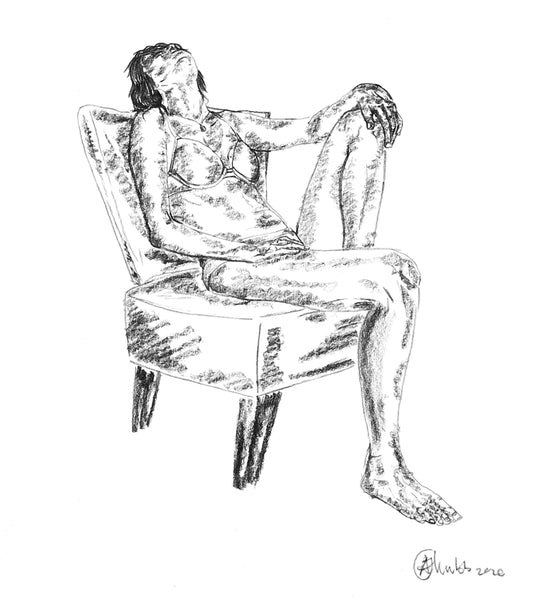 Head back in chair